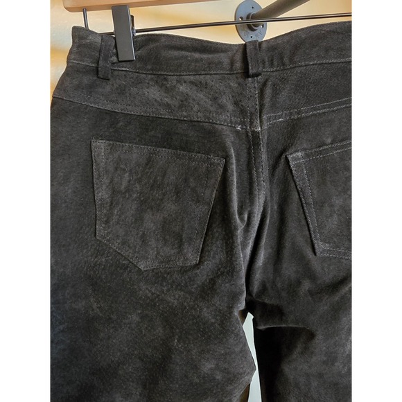 100% leather black pants / jeans. Measurements in pics soft, suede, nubuck - Picture 4 of 9